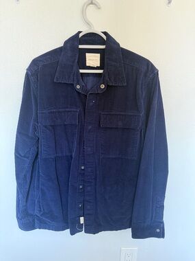 American Eagle Outfitters Navy Corduroy Shirt Jacket